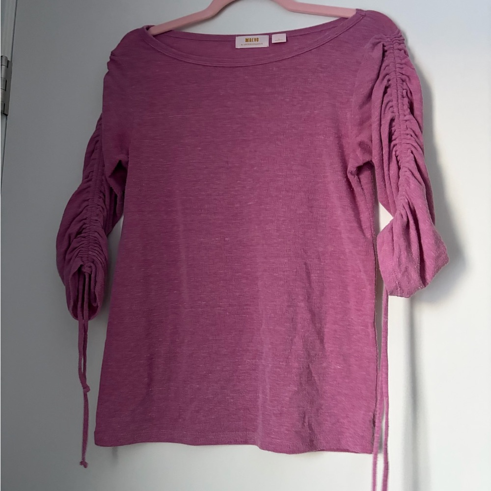 Anthropologie Mauve Long Sleeve Top